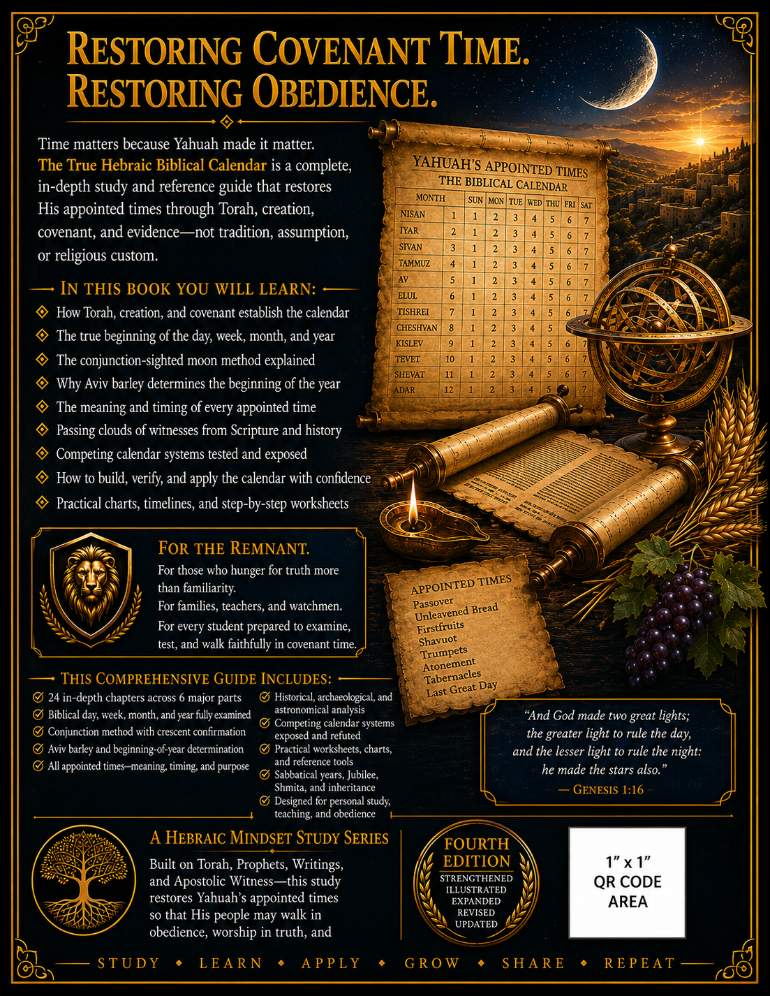 The Biblical Calendar back cover