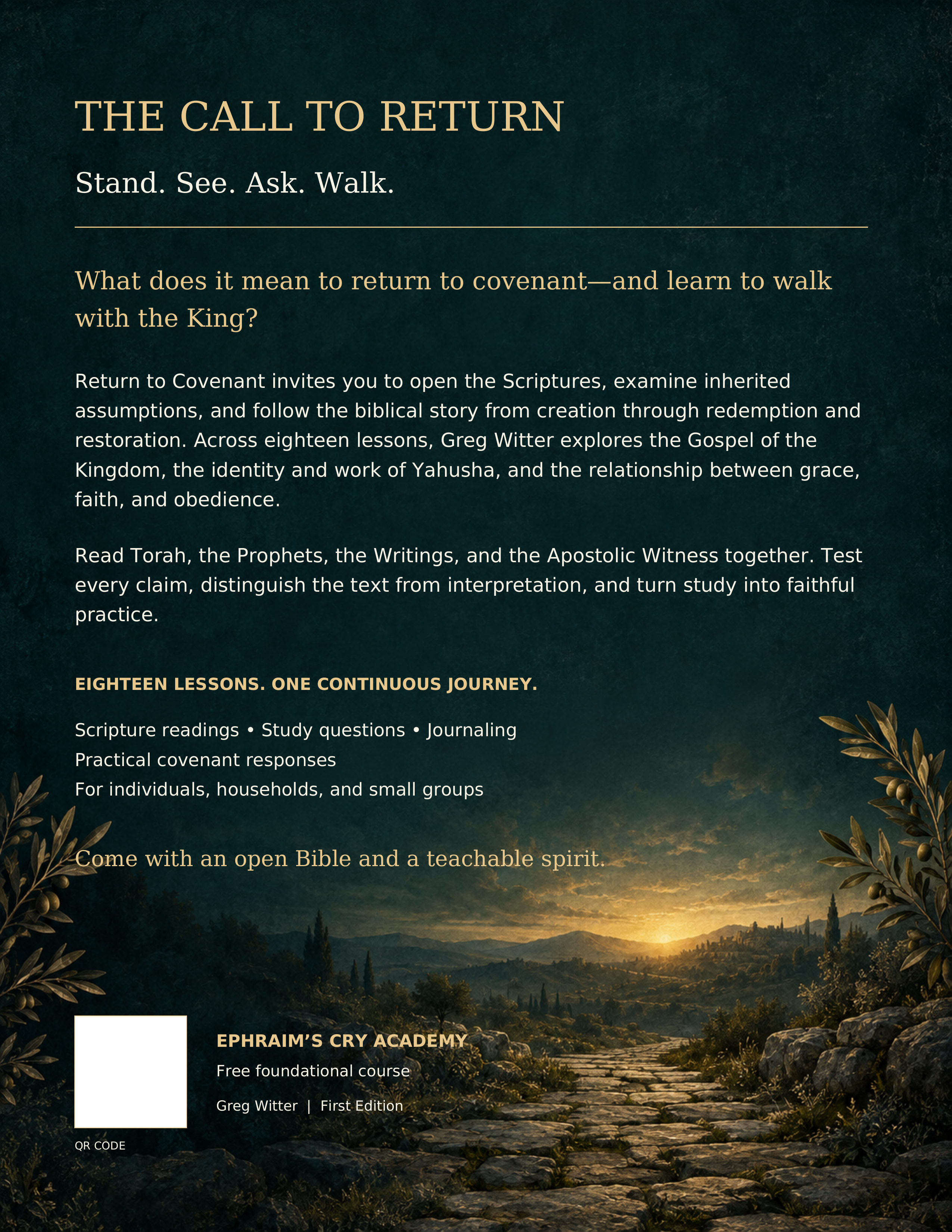 Return to Covenant back cover